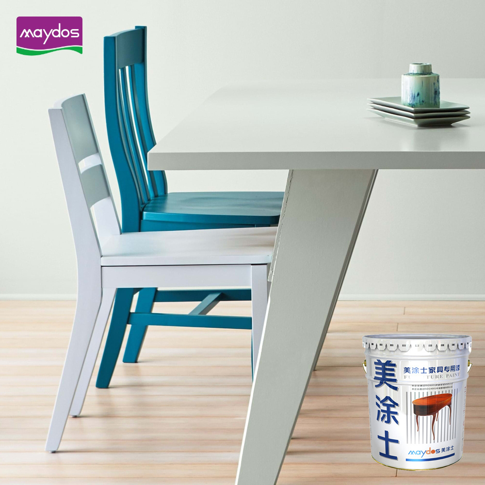 Maydos Eco-Friendly Anti-Yellowing PU Snow White Wood Paint for Furniture(PU Base White Paint)