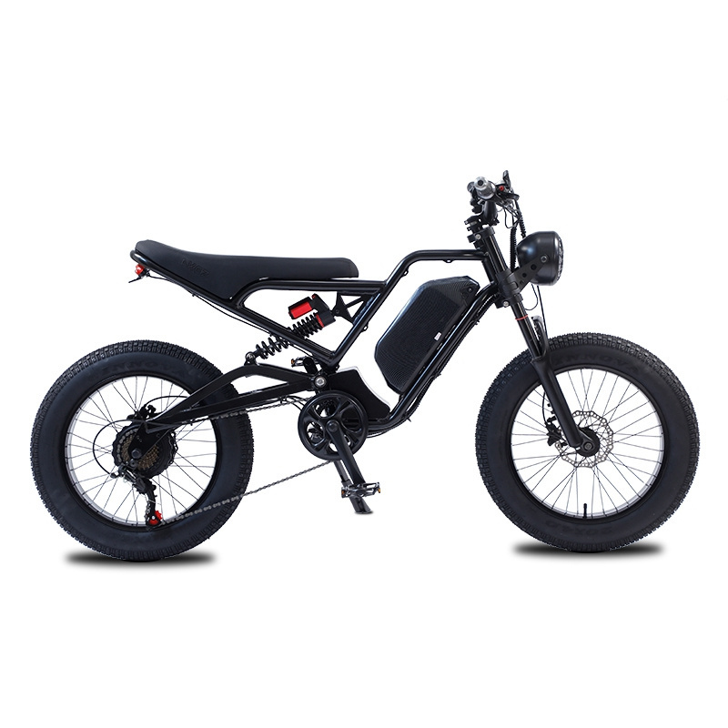 New style 20inch fat tyre electric bike 48v 750w 48v 1500w high power e-bike two big wheels snow beach fat tyre ebike