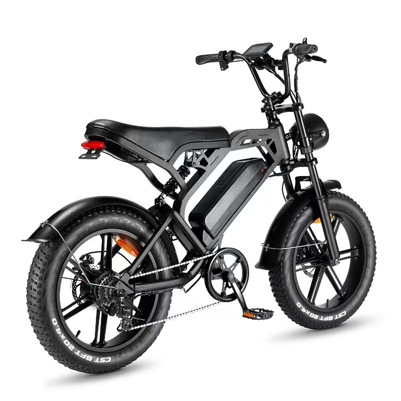 EU Stock Ebike 750W Electric Bike 20inch *4 Big Tire Fat Bike Electric Mountain City Ride Off Road Electric Bikes