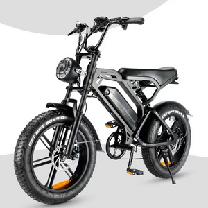 EU Stock Ebike 750W Electric Bike 20inch *4 Big Tire Fat Bike Electric Mountain City Ride Off Road Electric Bikes