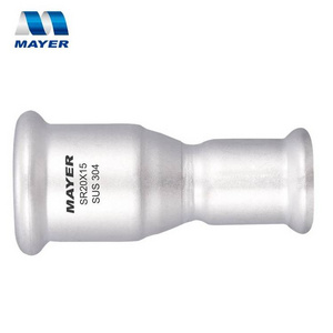 stainless steel press fitting Inox pipe reducer