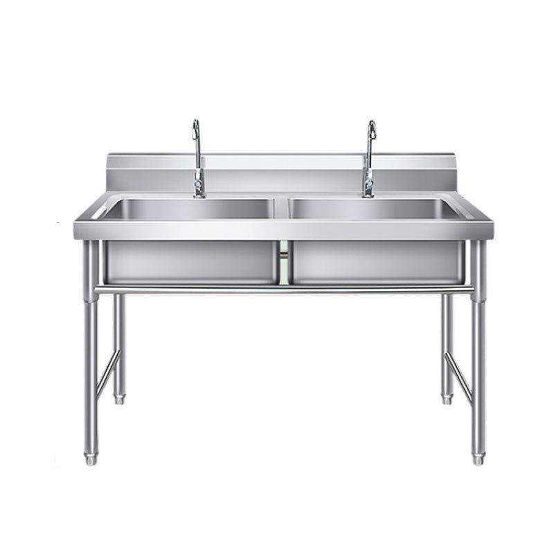 Customized Stainless Steel Double Star Sink with Faucet for Commercial Hotel Restaurant