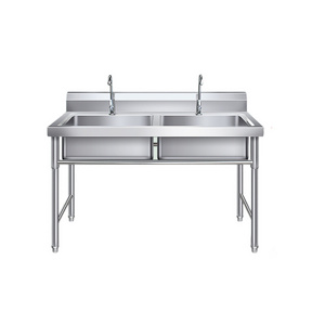 Customized Stainless Steel Double Star Sink with Faucet for Commercial Hotel Restaurant