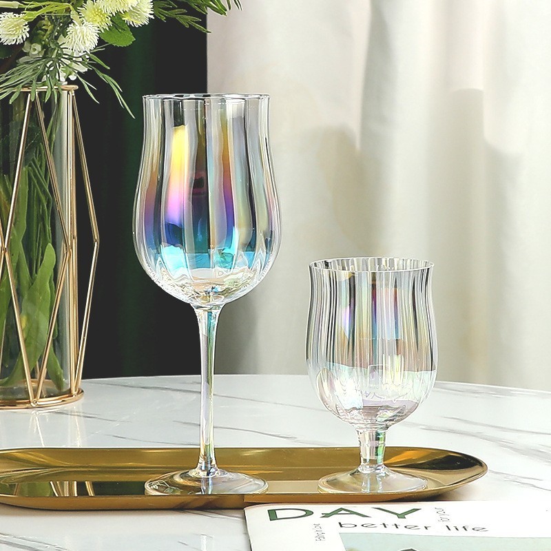 Glassware set wholesale wedding transparent champagne glass cup crystal Premium personalized wine glass set bulk for party