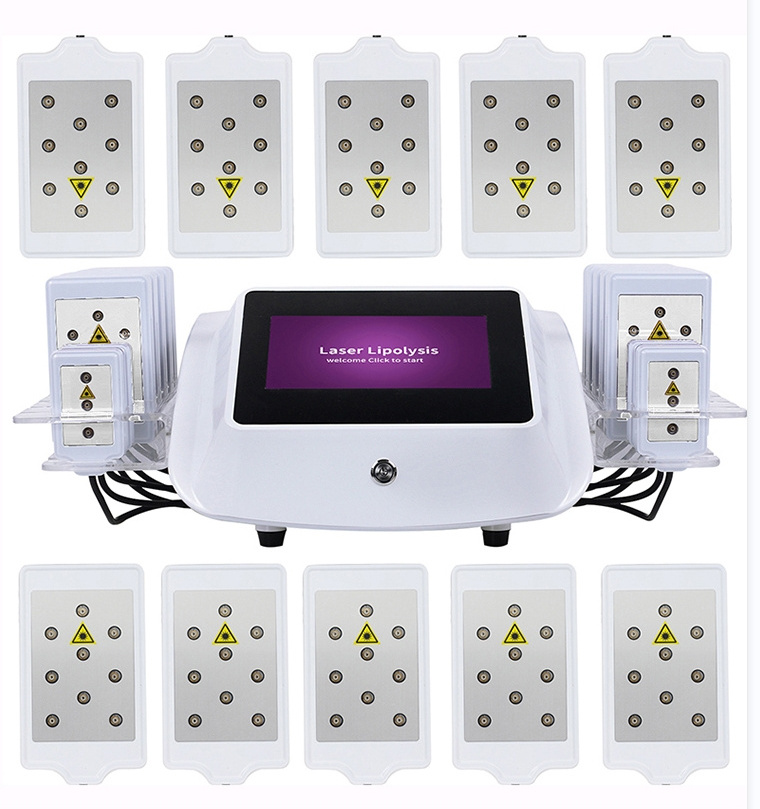 Good Effect 6D 5D 4D Lipo Laser pads Fat Removal Machine 650nm 980nm Lipolaser Slimming Machine 160mw