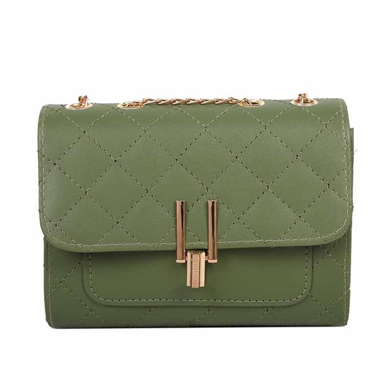 2023 Spring New Design Lady Small Leather Crossbody Bag Korean Fashionable Diamond Lattice Women Shoulder Bag