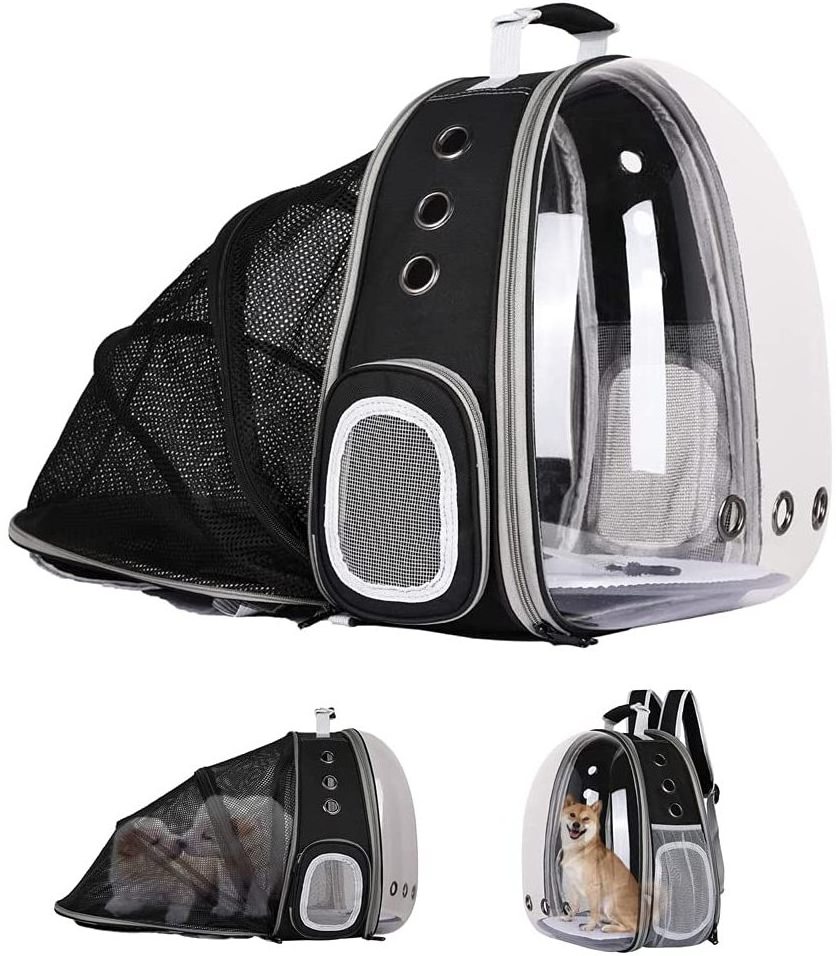 Cat Backpack Carrier Bubble Expandable Foldable Breathable Pet Carrier Dog Carrier Backpack for Large Big Cats Hiking Travelling