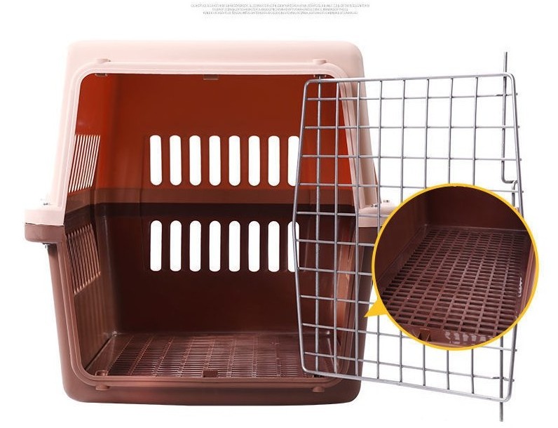 Manufacturer Small Pet Cage Supplier Dog Cages and Carriers House Pets Kennel Cage Portable Plastic Cat Air Box