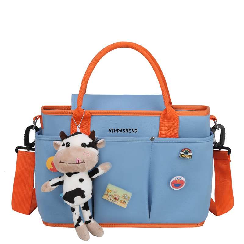 Cartoon Dairy Cow Oxford Cloth Cute shoulder cross baby diaper bag