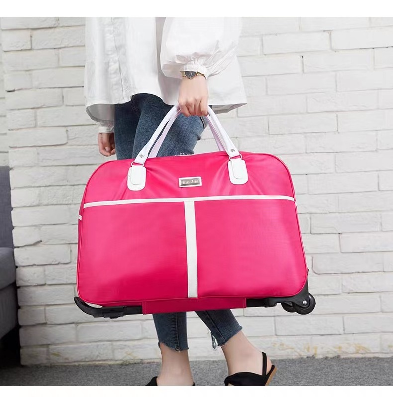 Fashion Large Capacity Travel Wheel Bag Luggage Weekend Rolling Travel Bag Duffle Bags with Wheels