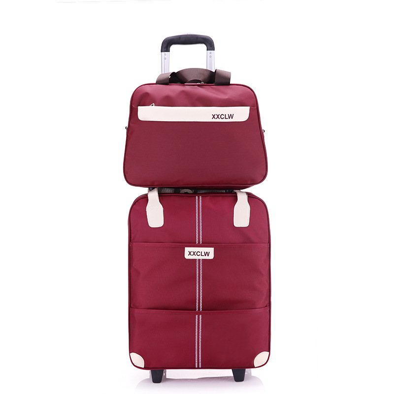 Hot Fashion Trolley Travel Luggage High Quality Waterproof Oxford Soft Trolley Luggage Bag Oxford Carry-on Luggage Sets