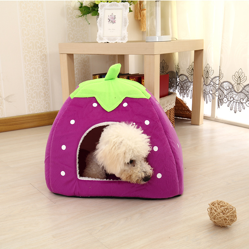 Factory Wholesale Dog Beds Eco Friendly Cat Bed for Indoor Cats Houses Small Tent Kitten Bed Cat Cave with Removable