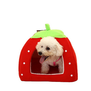 Factory Wholesale Dog Beds Eco Friendly Cat Bed for Indoor Cats Houses Small Tent Kitten Bed Cat Cave with Removable