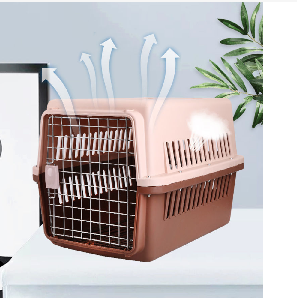 Manufacturer Small Pet Cage Supplier Dog Cages and Carriers House Pets Kennel Cage Portable Plastic Cat Air Box