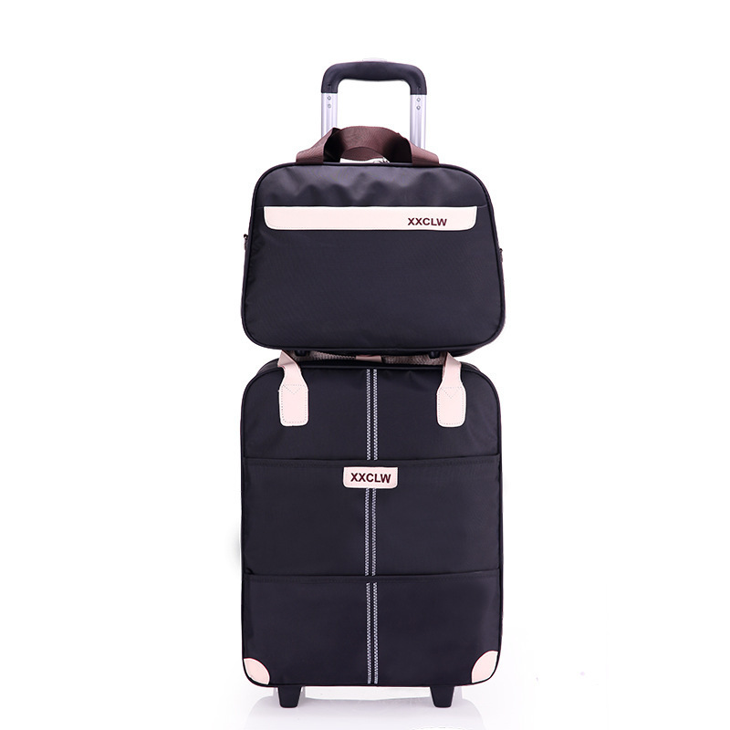 Hot Fashion Trolley Travel Luggage High Quality Waterproof Oxford Soft Trolley Luggage Bag Oxford Carry-on Luggage Sets