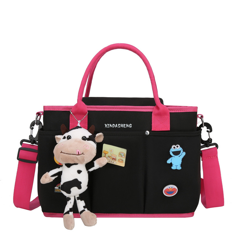 Cartoon Dairy Cow Oxford Cloth Cute shoulder cross baby diaper bag