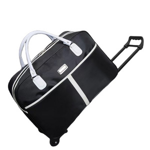 Fashion Large Capacity Travel Wheel Bag Luggage Weekend Rolling Travel Bag Duffle Bags with Wheels