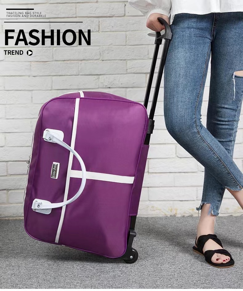 Fashion Large Capacity Travel Wheel Bag Luggage Weekend Rolling Travel Bag Duffle Bags with Wheels