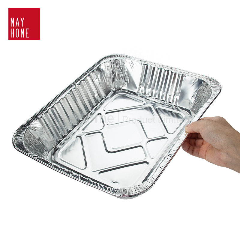 Disposable BBQ aluminum foil food tray foil pans aluminum foil tray