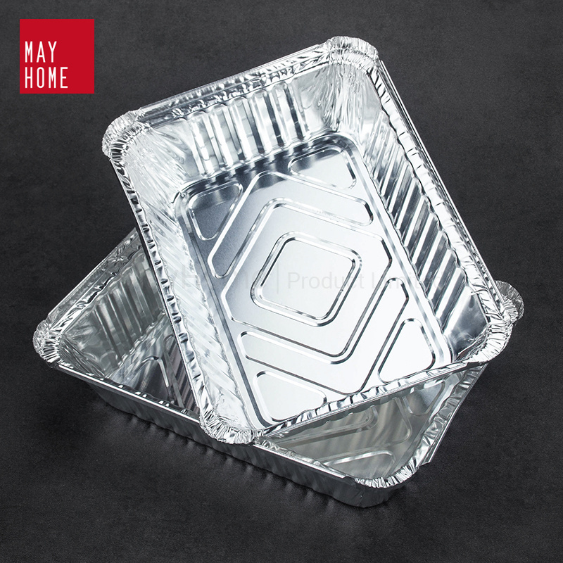 Disposable BBQ aluminum foil food tray foil pans aluminum foil tray