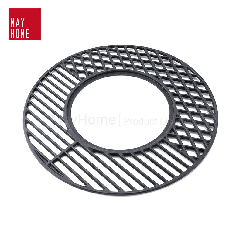 Charcoal bbq spare part cast iron cooking grid fits for WEBER 22.5 inch kettle grill grate