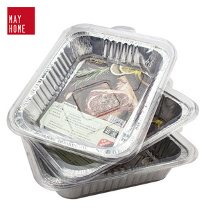 Disposable BBQ aluminum foil food tray foil pans aluminum foil tray