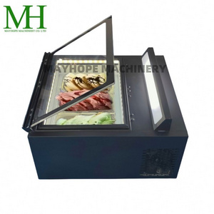 Meisda SD105B 105L Upright Slim Commercial Vertical Ice Cream Display Freezer With Glass Door