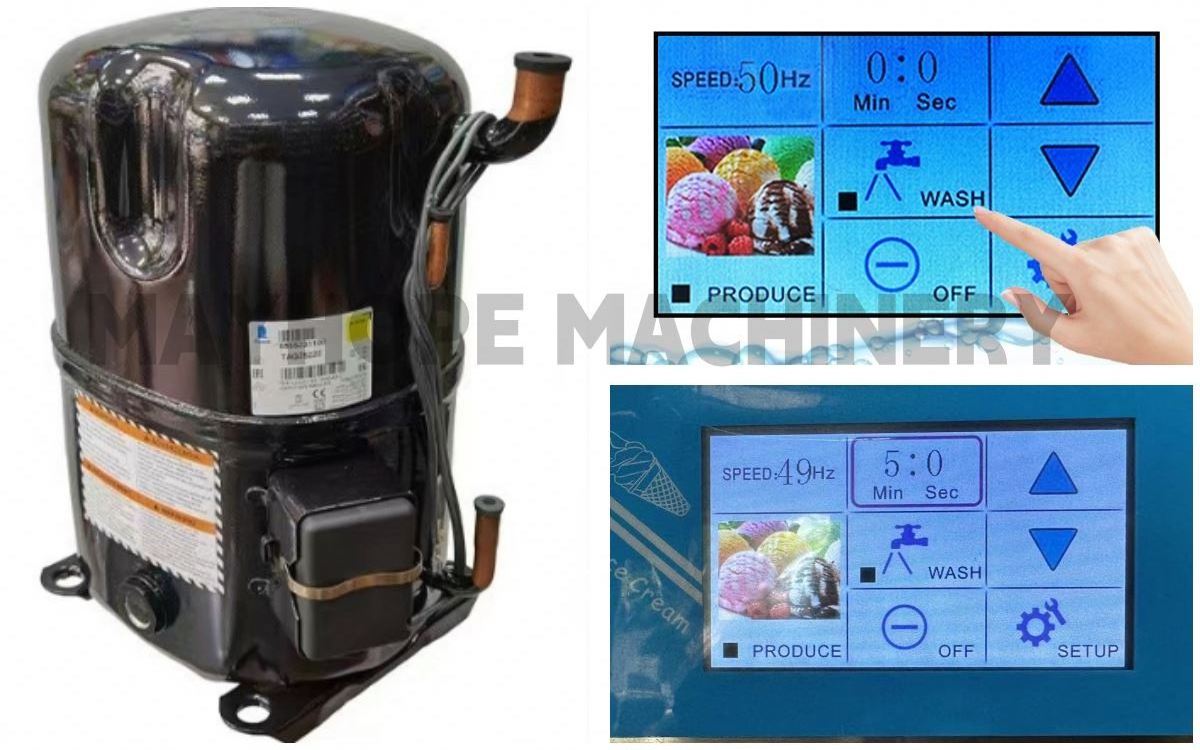 GQ-618DB packing machine liquid nitrogen ice cream commercial ice cream machine factory price