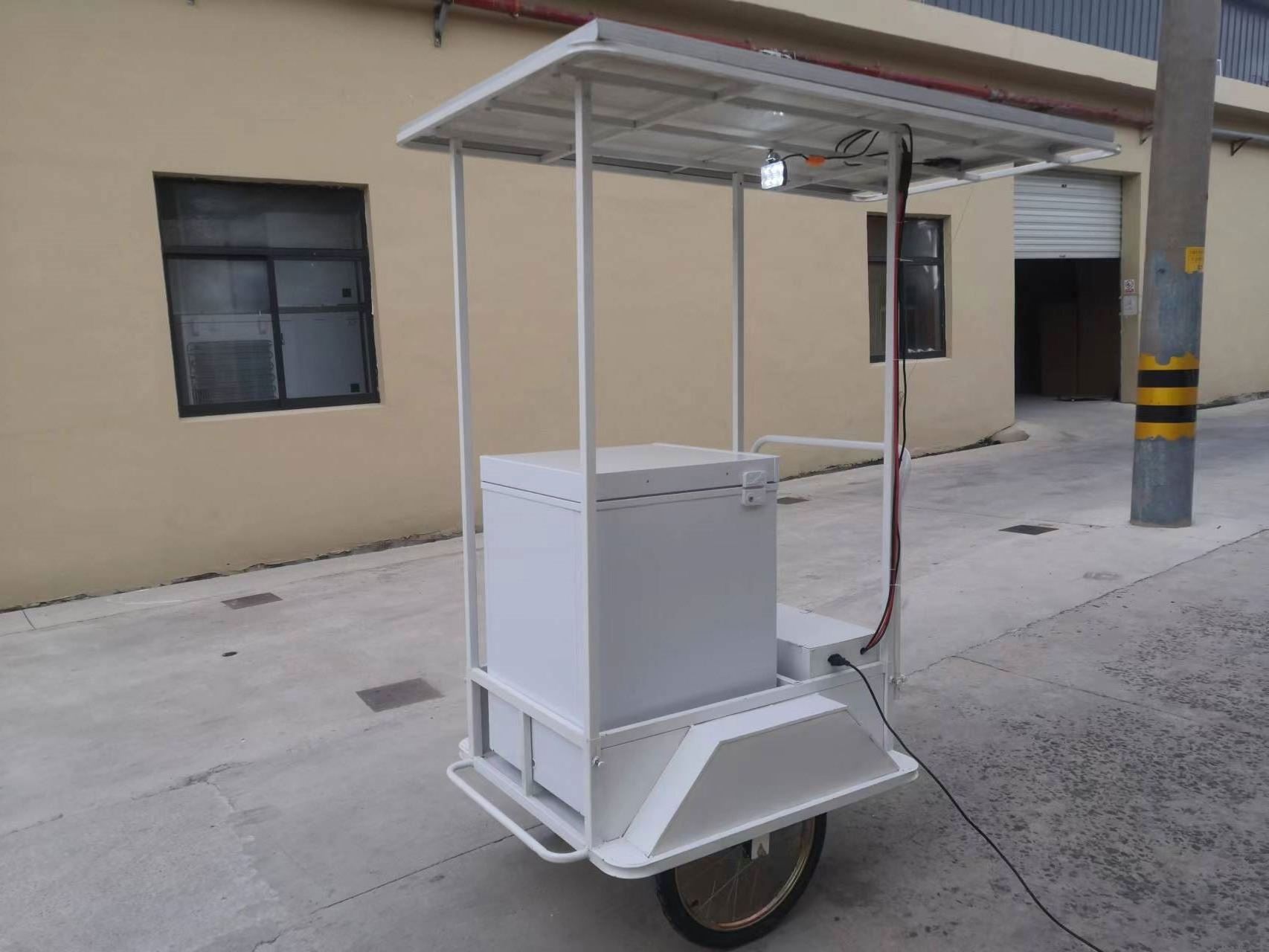 air cooling beach trolley cart ice cream car vending bike cart