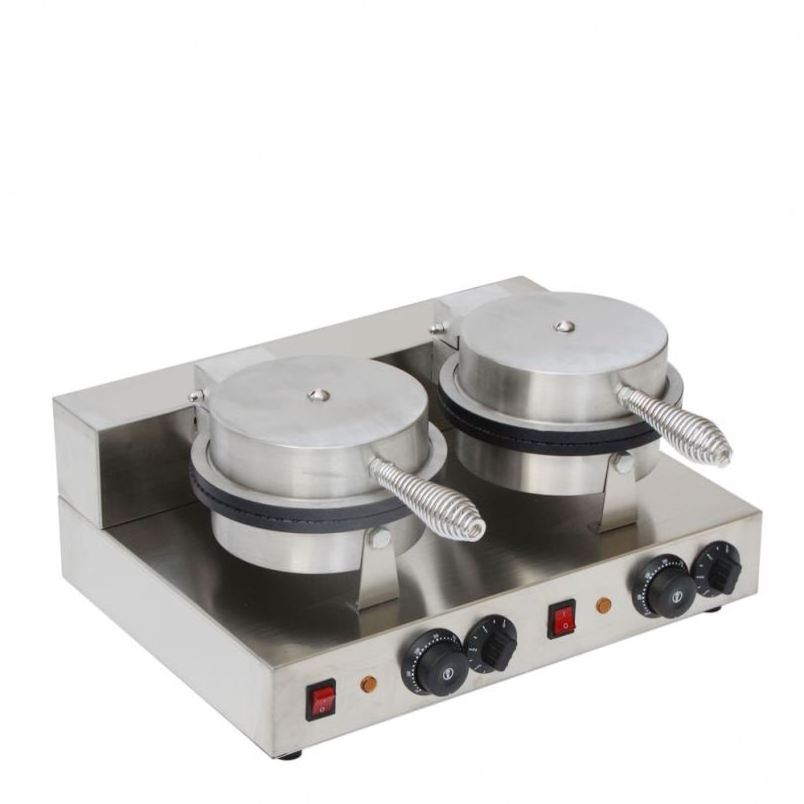 Hot Sale Full Automatic Rolled Waffle Biscuit Snow Cone Making Rolling Machinery Sugar Ice Cream Cone Roller Machinery Price