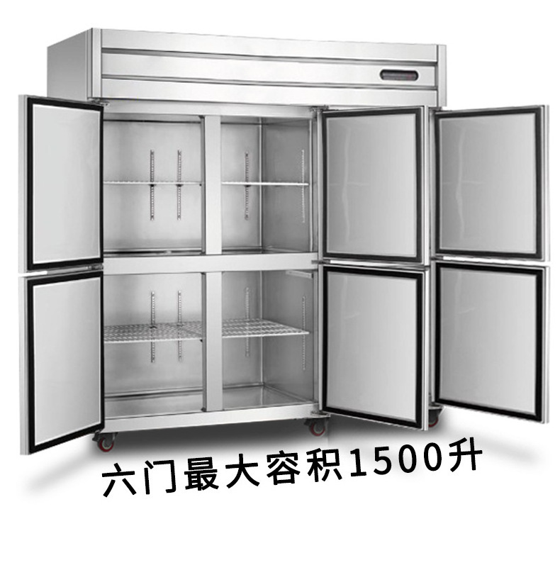 Restaurant Kitchen Stainless Steel 2 Door Freezer/Commercial Deep refrigeration Refrigerator