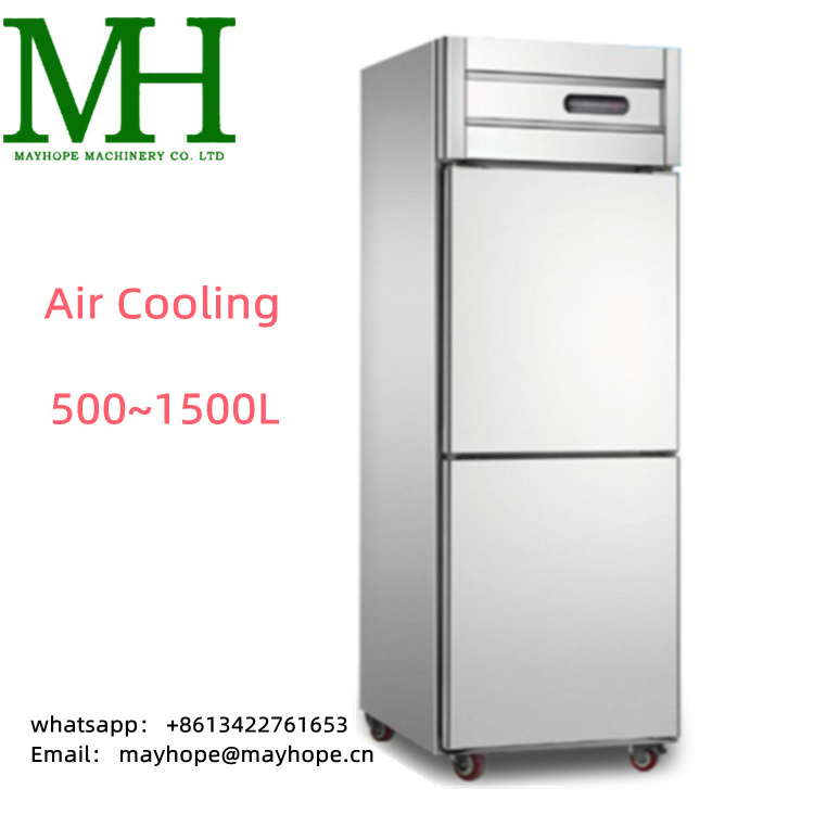 Restaurant Kitchen Stainless Steel 2 Door Freezer/Commercial Deep refrigeration Refrigerator