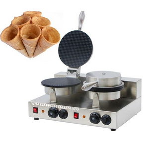 Hot Sale Full Automatic Rolled Waffle Biscuit Snow Cone Making Rolling Machinery Sugar Ice Cream Cone Roller Machinery Price