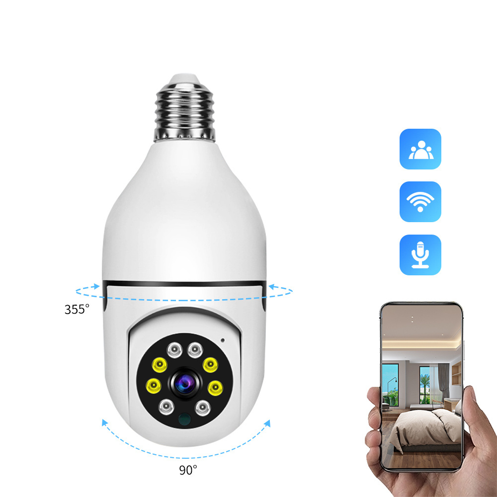 Top Sale Item 1080p Bulb Camera Mini Ptz LED Light Wifi Camara De Seguridad Voice Intercom Seguridad Camara