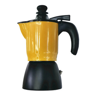 High Quality Classic Espresso Moka Pot Stainless Steel Aluminum Coffee Maker 3/6 Cup Cafetiere For Electrical Stovetop