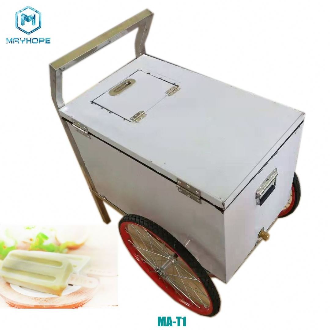 Stainless Steel trolly beach cart with wheels beach fishing ice cream cart TC2023