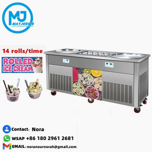 stainless steel food cart fried ice cream roll trailer fully equipped gyros food trailer