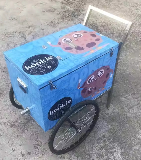 solar ice cream bike street food bike 3 wheel food cart