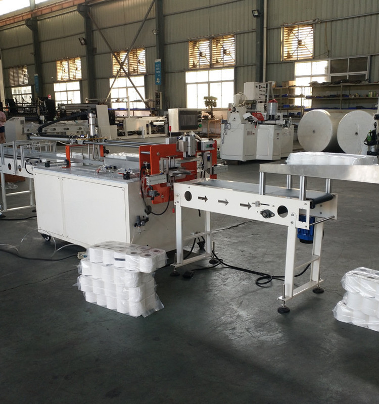 Automated soft toilet paper making rewinding machine full automatic toilet paper converting machine