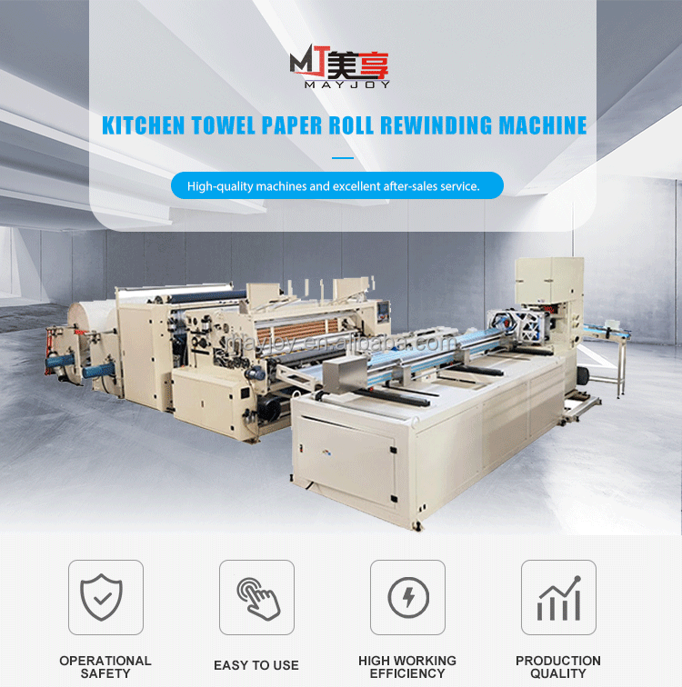 Automated soft toilet paper making rewinding machine full automatic toilet paper converting machine