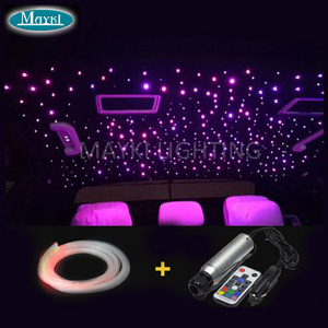 Fiber Optic Car LED Ceiling Lamp with Compact Car Fiber Optic Stranding 12v RGB Light Engine For Rolls-Royce Decor