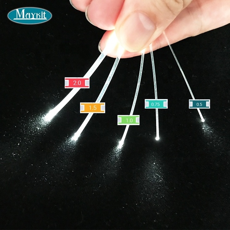 0.75mm PMMA Plastic end Glow Fiber Optic Cable for Star Sky Ceiling