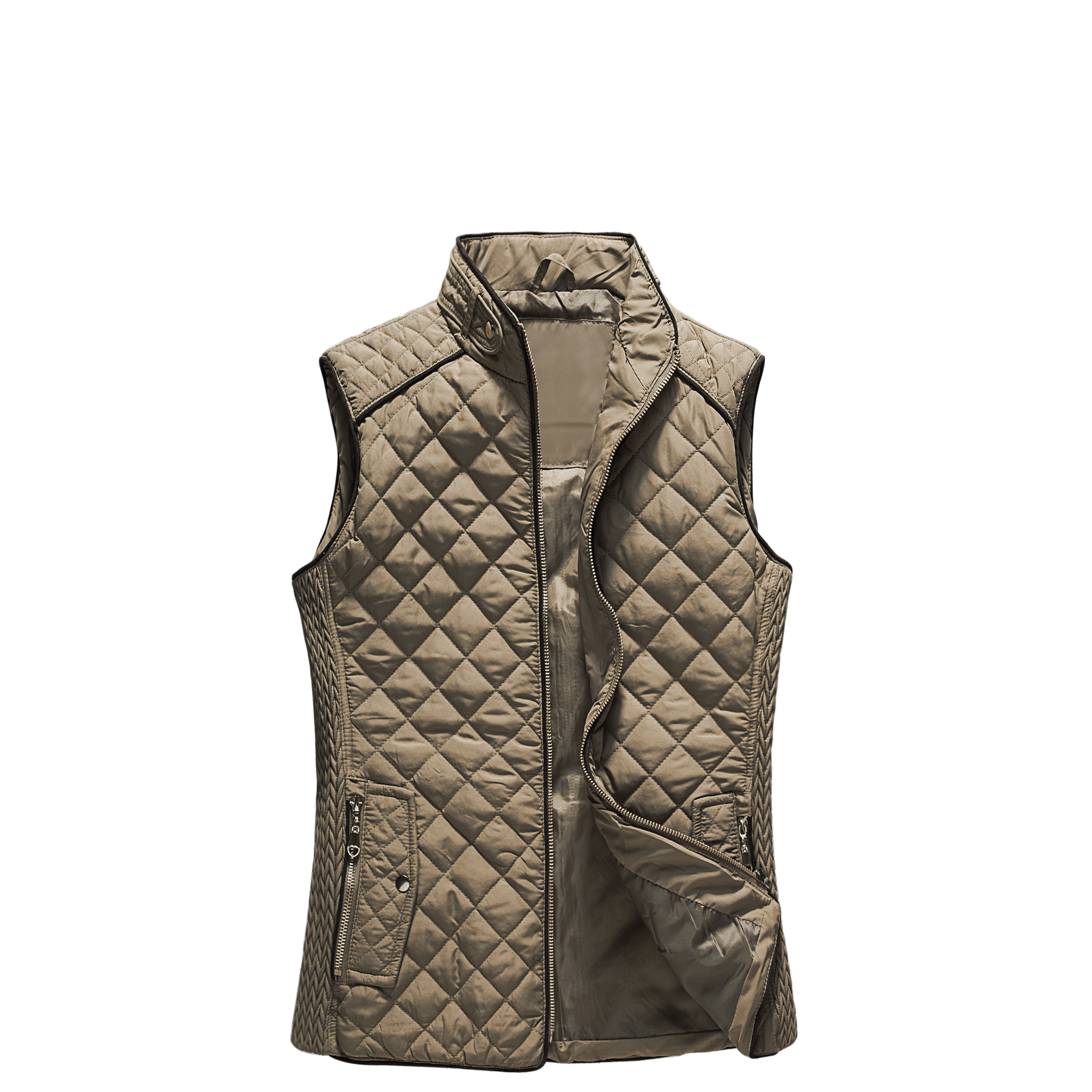 Wholesale Woman Quilted Vest Lady Sleeveless Jacket Puffer Vest