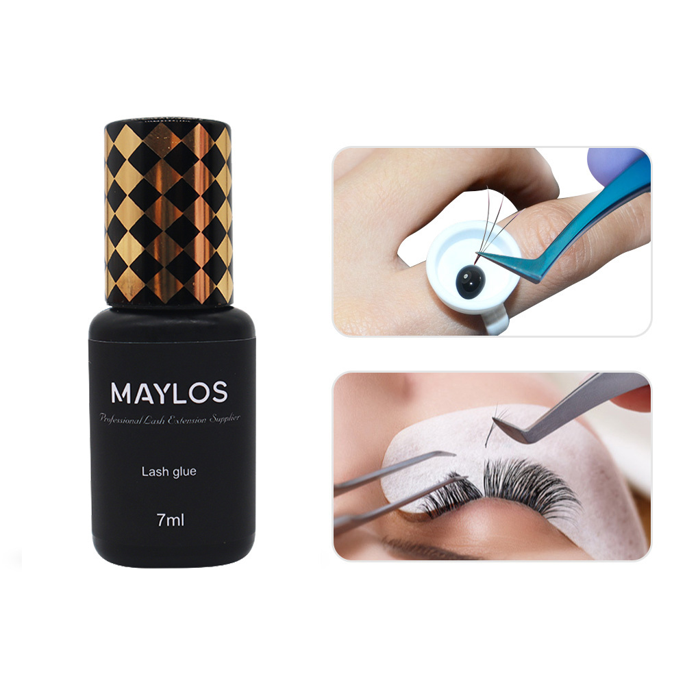 MAYLOS lash adhesive lash glue for sensitive eyes lash adhesive 0.5 second fast drying