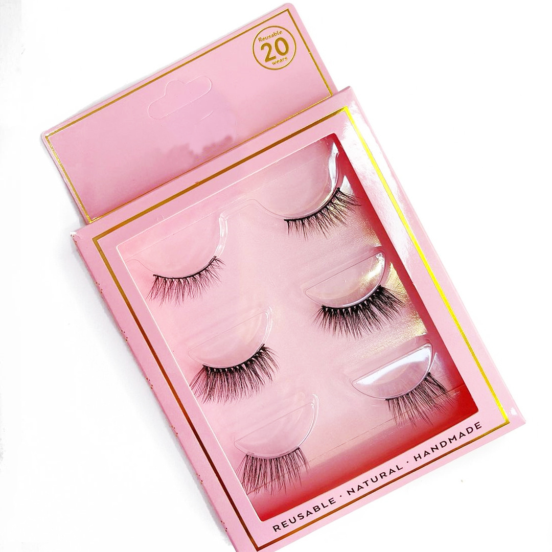 Strip Lashes 3D Half False Eyelashes Best Quality Half Strip Lashes Russian Eyelashes For Small Eyes