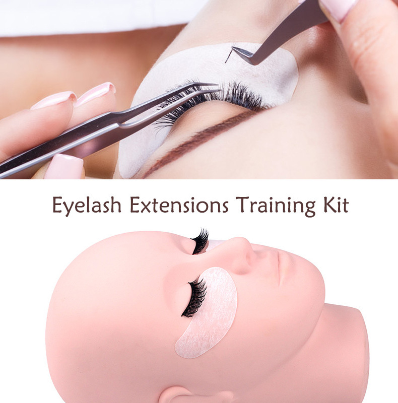 eco friendly doll head for lash training silicone practice  mannequin heads for eyelash extension practice