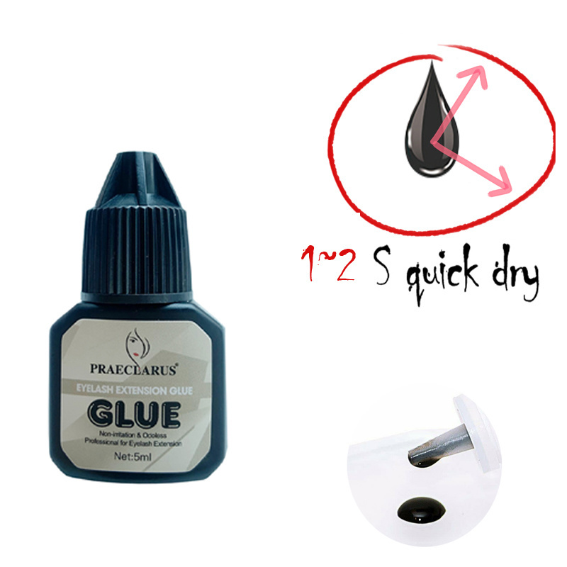 Waterproof Eyelash Extension Glue Custom Lash Glue for Eyelash Extension Black Formaldehyde Free Eyelash Glue Ultra Hold System