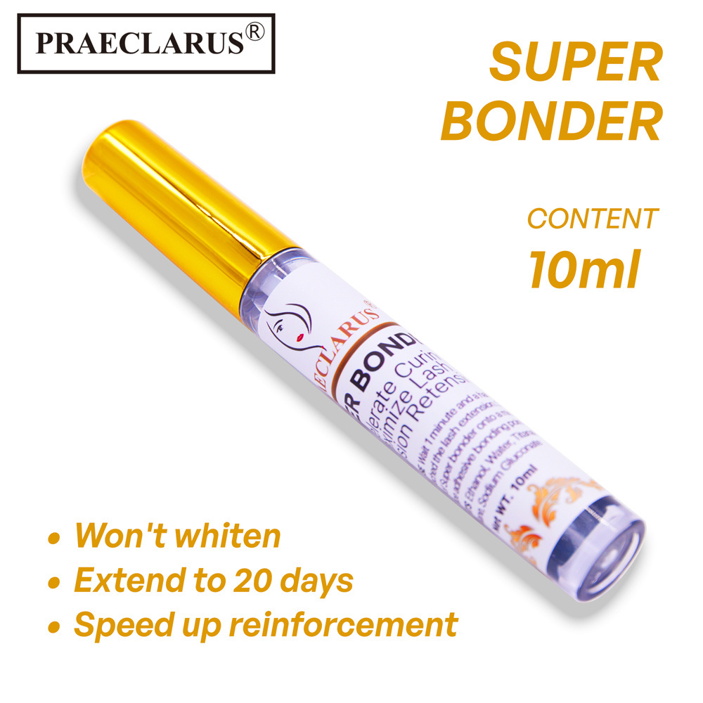 PRAECLARUS 10ml Super Bonder eyelash extension Private Label Lash Bond