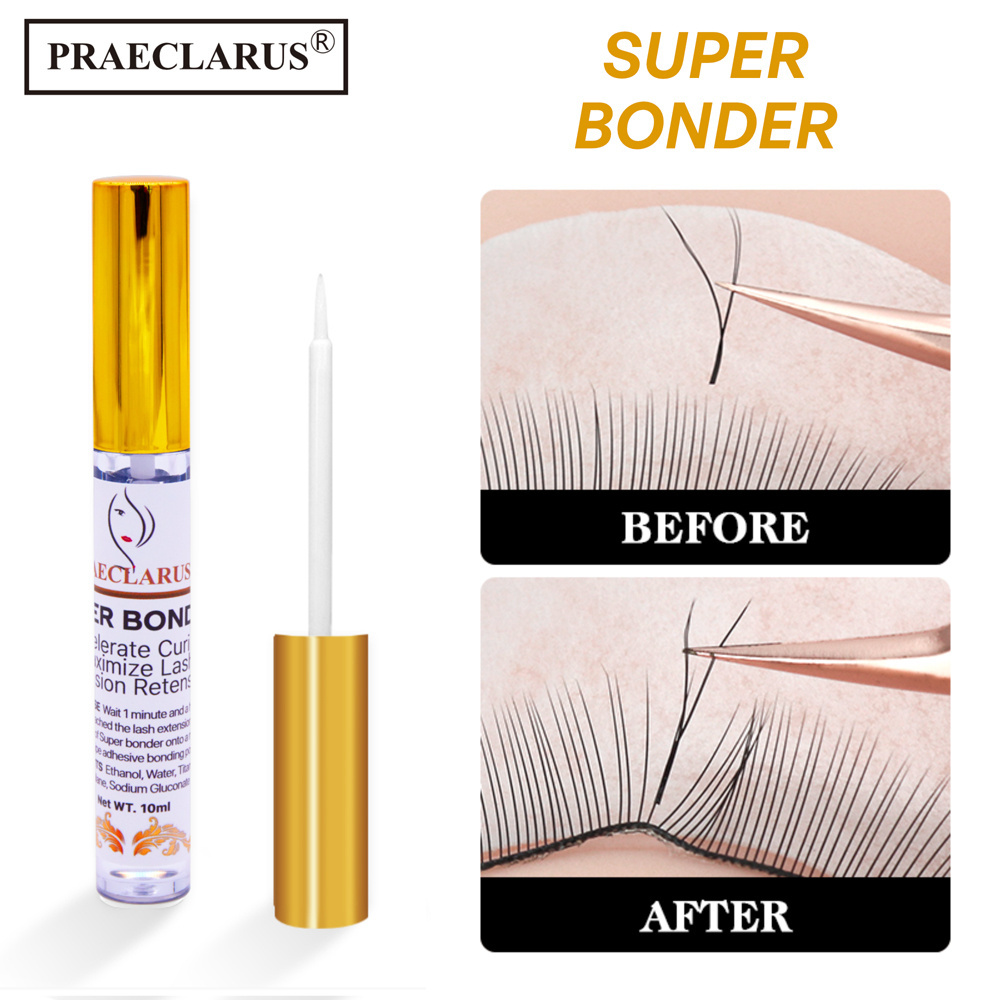 PRAECLARUS 10ml Super Bonder eyelash extension Private Label Lash Bond