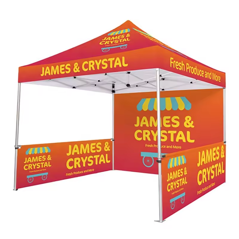 Custom Service Outdoor Waterproof 3x3 Folding Tent Gazebo 10x10 ft Pop Up Canvas Tent Trade Show Tent